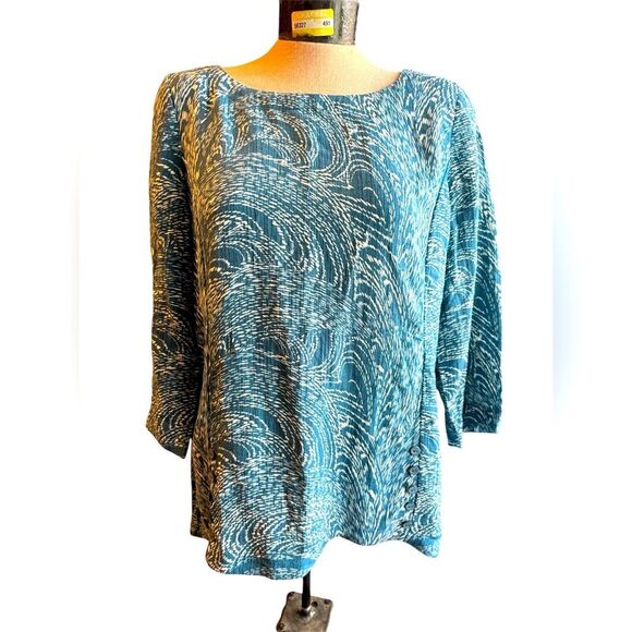 Soft Surroundings Oceo Gauze Tunic Abstract Small Top 2EW85 NWT - Picture 1 of 13
